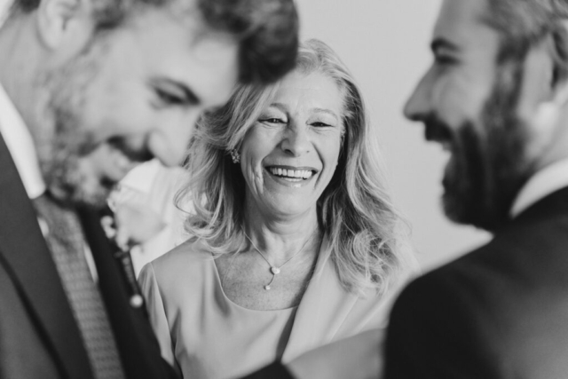 Ritratto con sorriso per mamma