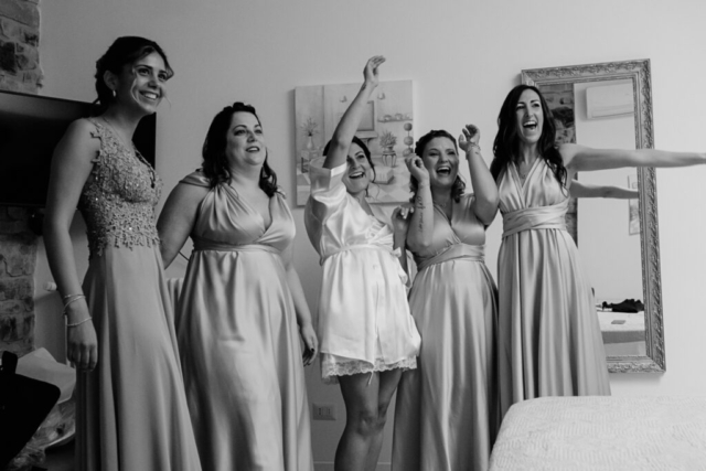 Damigelle con sposa